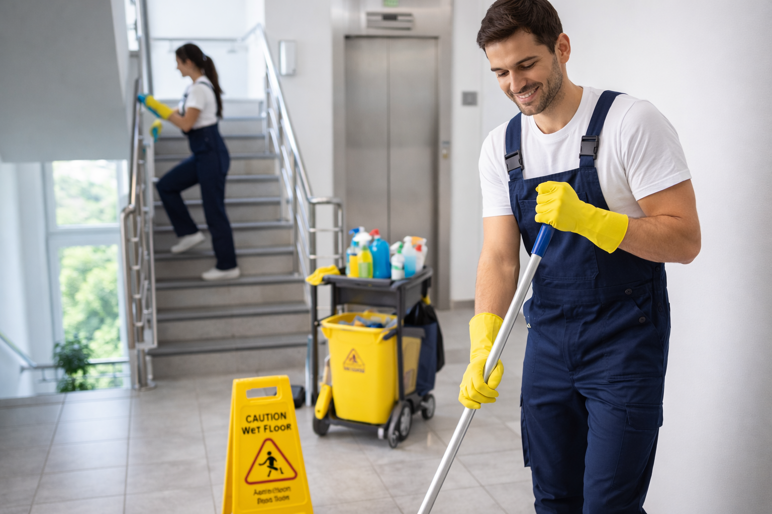 Treppenhausreinigung cleanpoint-gebäudereinigung.de in ganz NRW